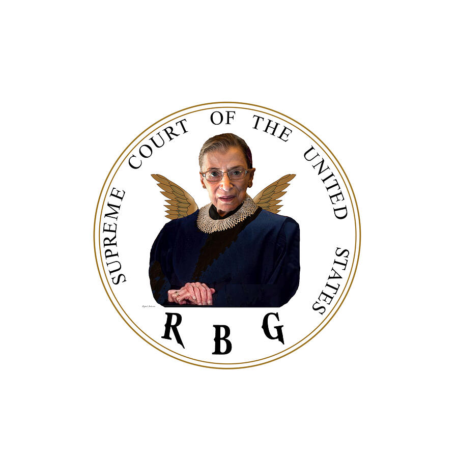 Ruth Bader Ginsburg - RBG Digital Art by Rafael Salazar