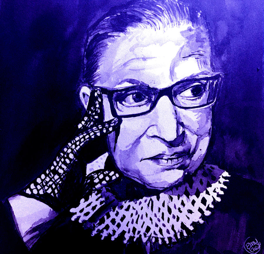 Ruth Bader Ginsburg Tribute 2 Painting by Eileen Backman