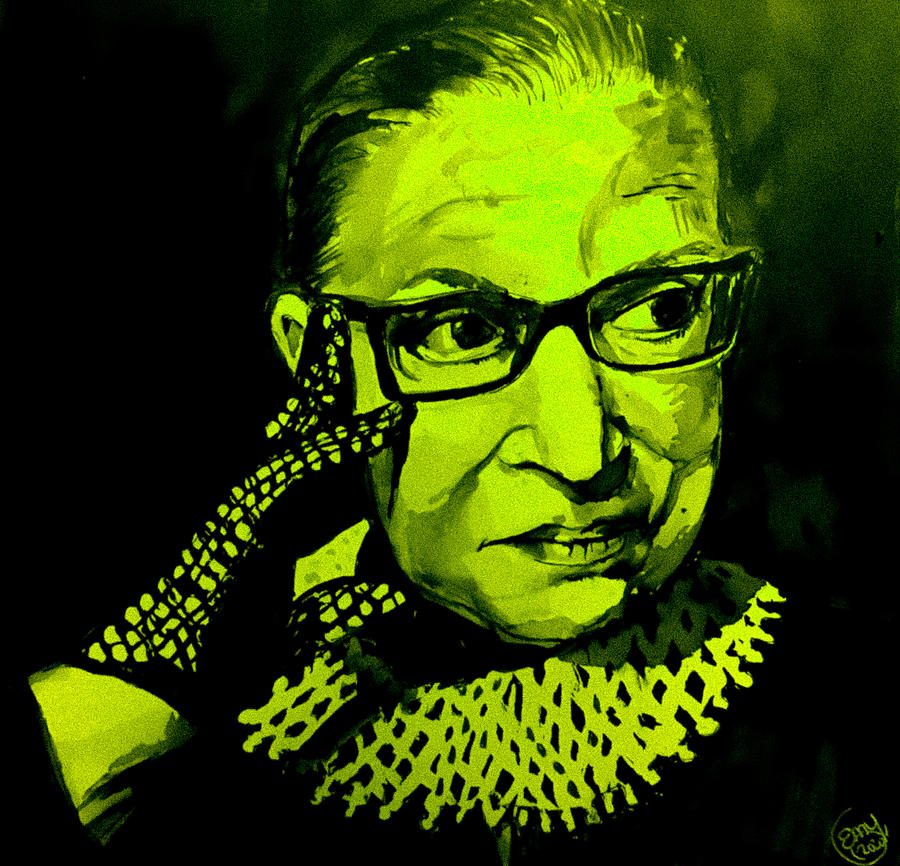 Ruth Bader Ginsburg Tribute 3 Painting by Eileen Backman