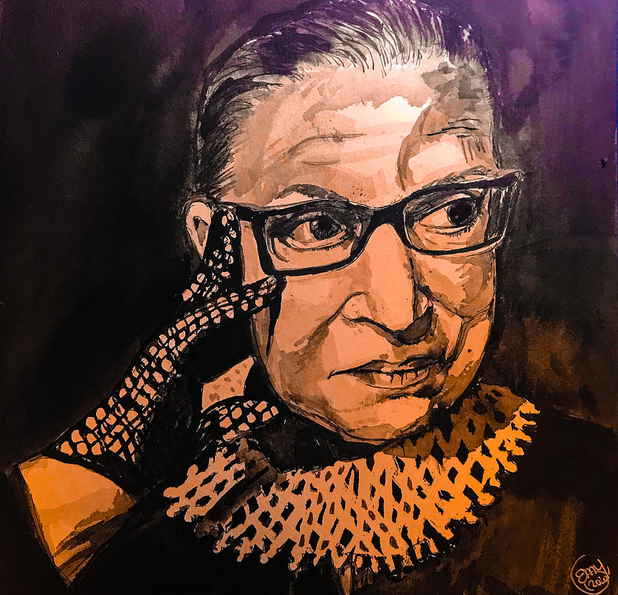 Ruth Bader Ginsburg Tribute 4 Painting by Eileen Backman