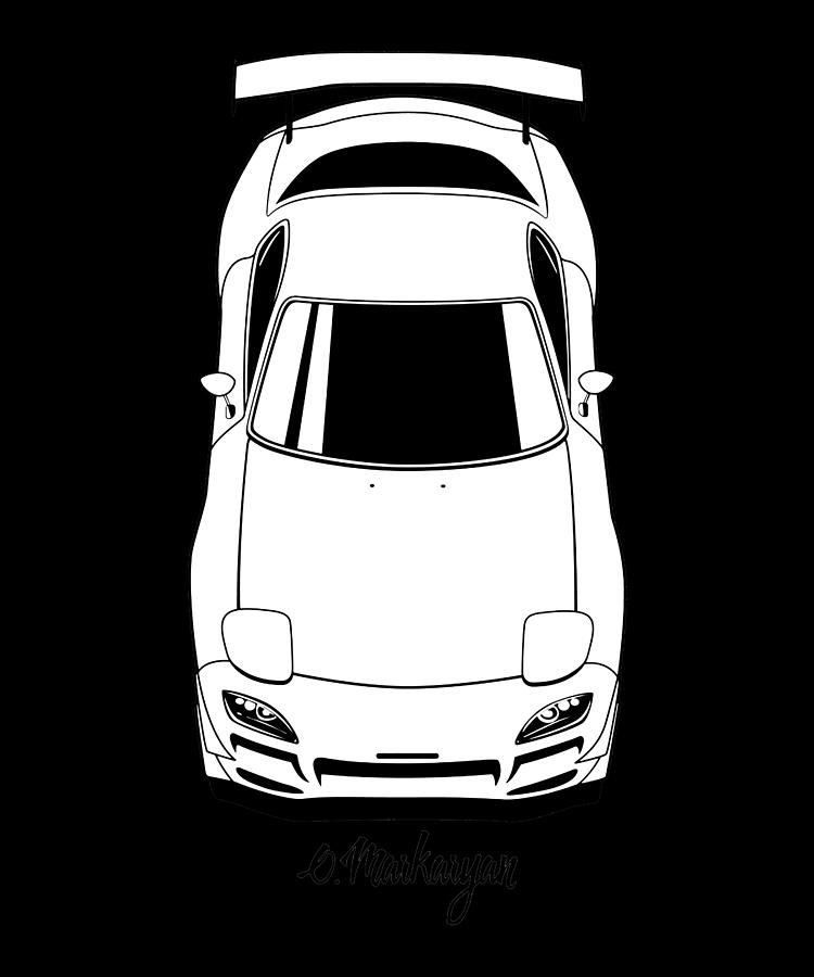 RX7 Vertical Digital Art by Duong Dam - Fine Art America