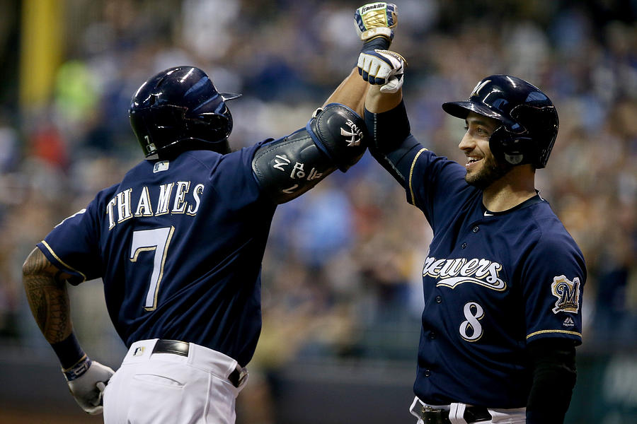 Ryan Braun and Eric Thames Photograph by Dylan Buell