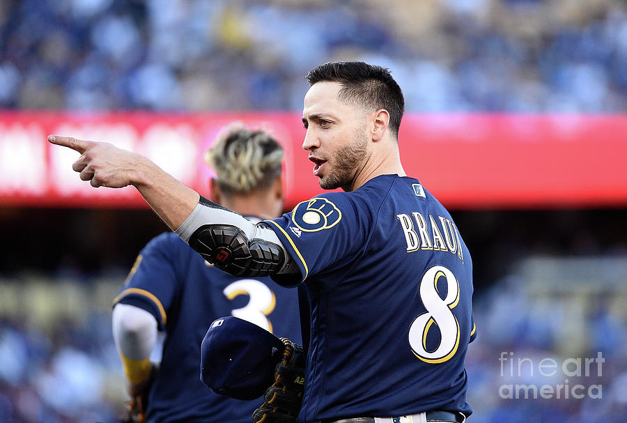 Ryan Braun Photograph by Kevork Djansezian Ryan Braun Photograph by Kevork Djansezian