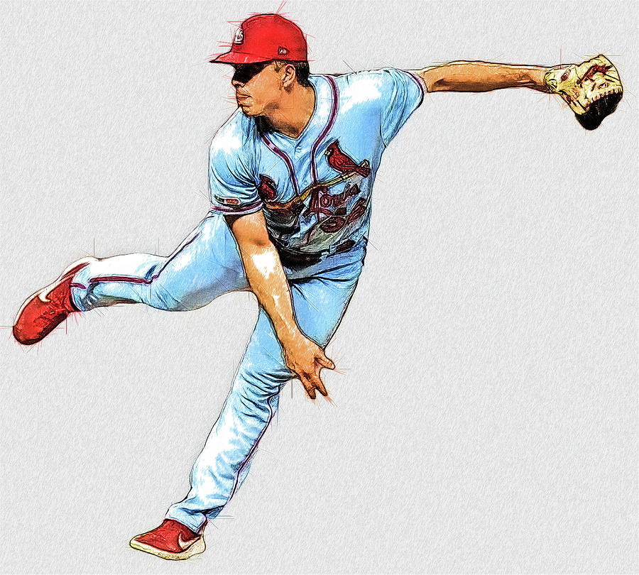 Ryan Helsley - RH Relief P - St. Louis Cardinals by Bob Smerecki