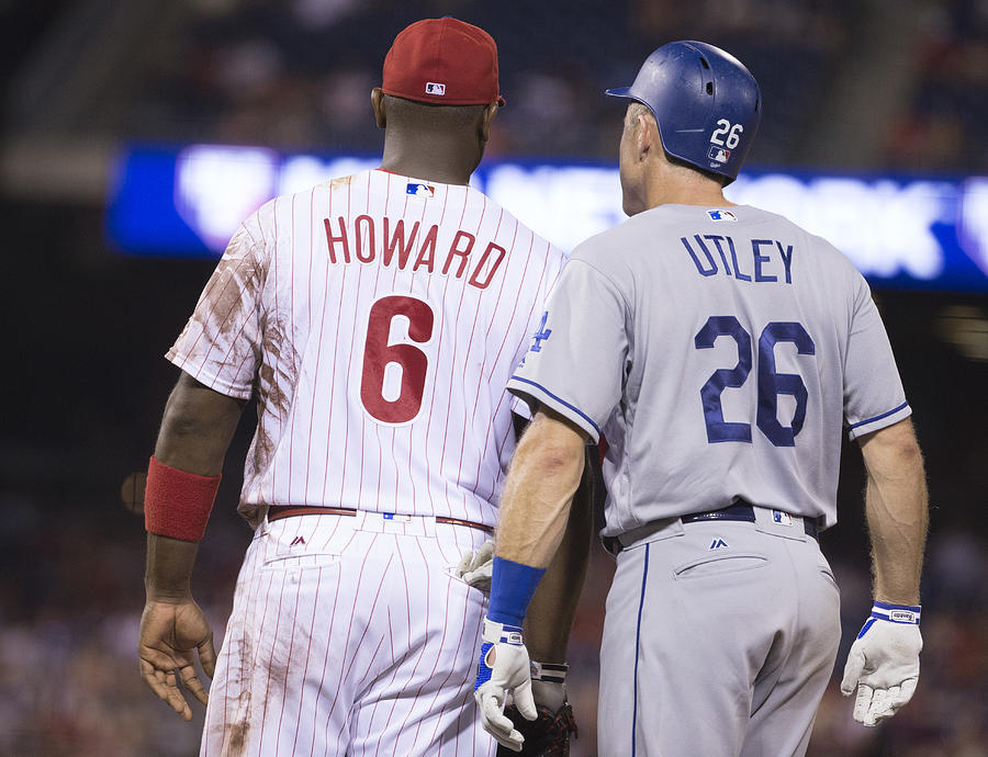 Ryan Howard and Chase Utley Photograph by Mitchell Leff