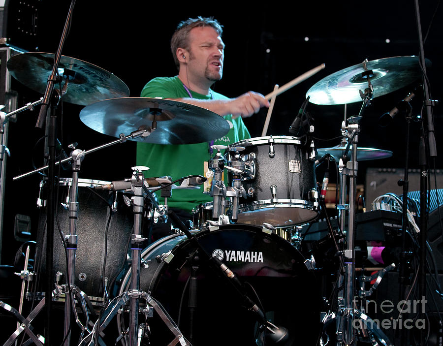 Ryan Krieger on Drums Photograph by David Oppenheimer