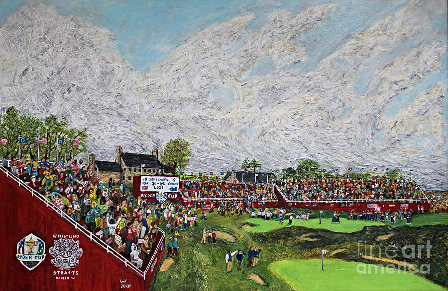 Ryder Cup 2020 Painting by Richard Wandell