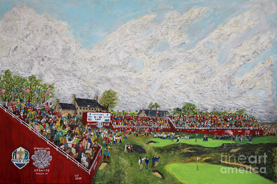 Ryder Cup 2021 Painting by Richard Wandell