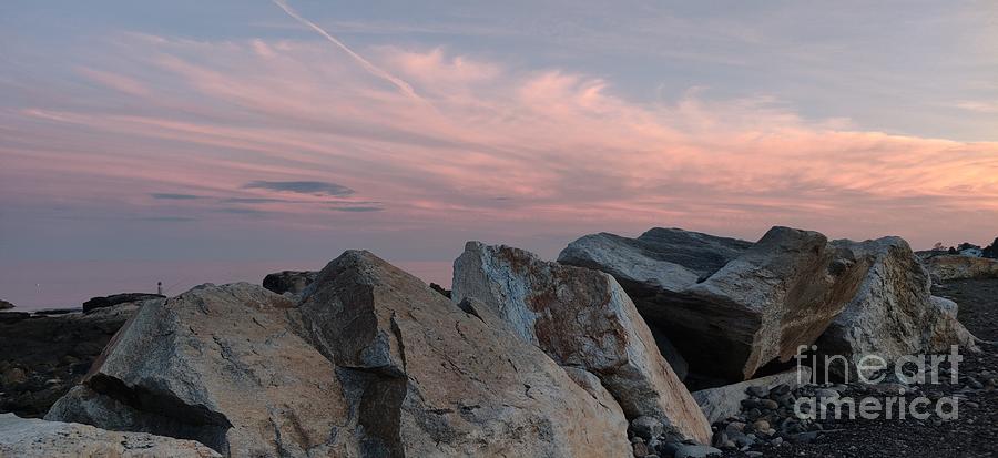 Rye Beach Sunset Photograph by Marcia Lee Jones