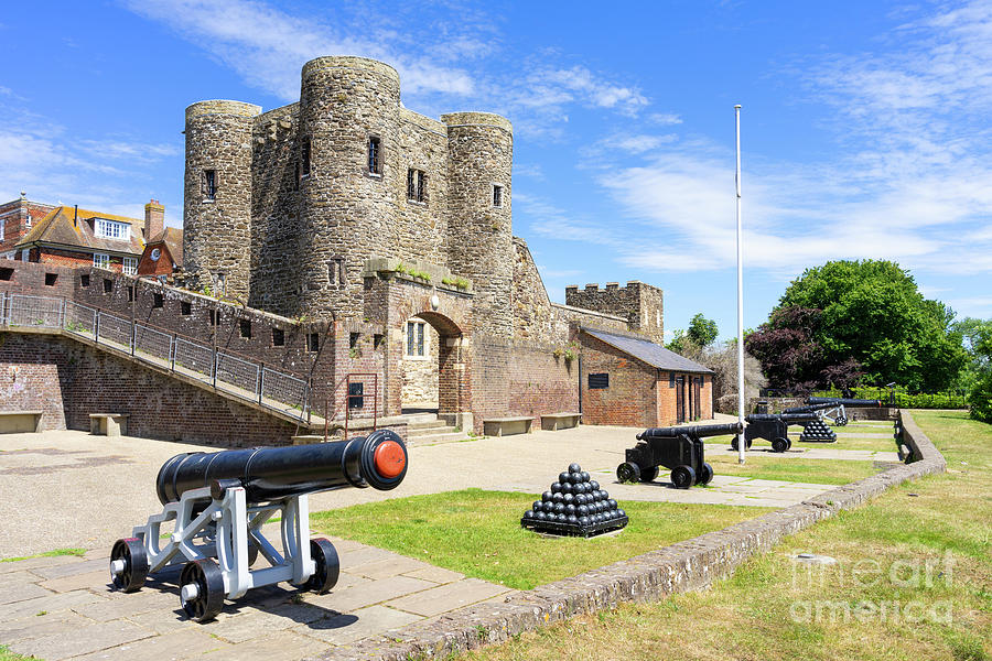 Summer Photograph - Rye Castle Museum or Ypres Tower, Rye, East Sussex, UK by Neale And Judith Clark