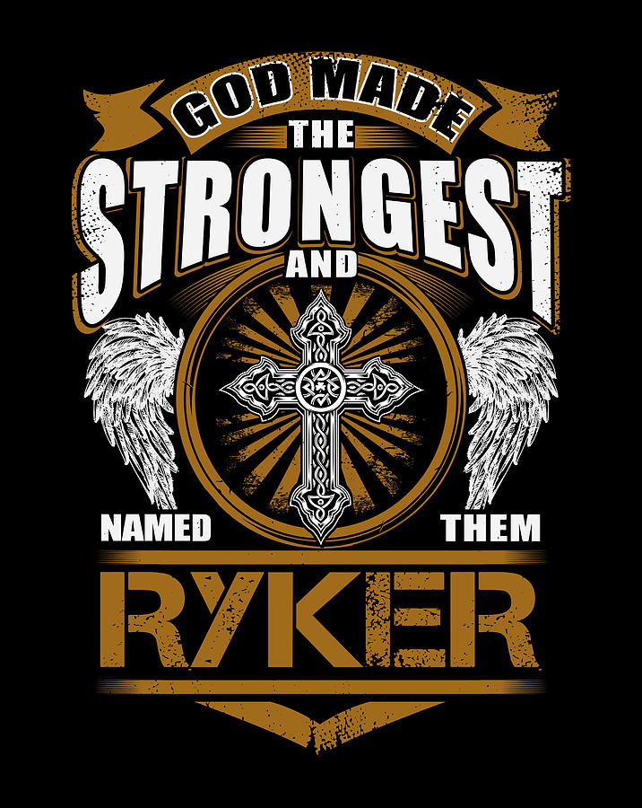 Ryker Name T Shirt - Ryker God Found Gift Item Digital Art by Eik Song Koh