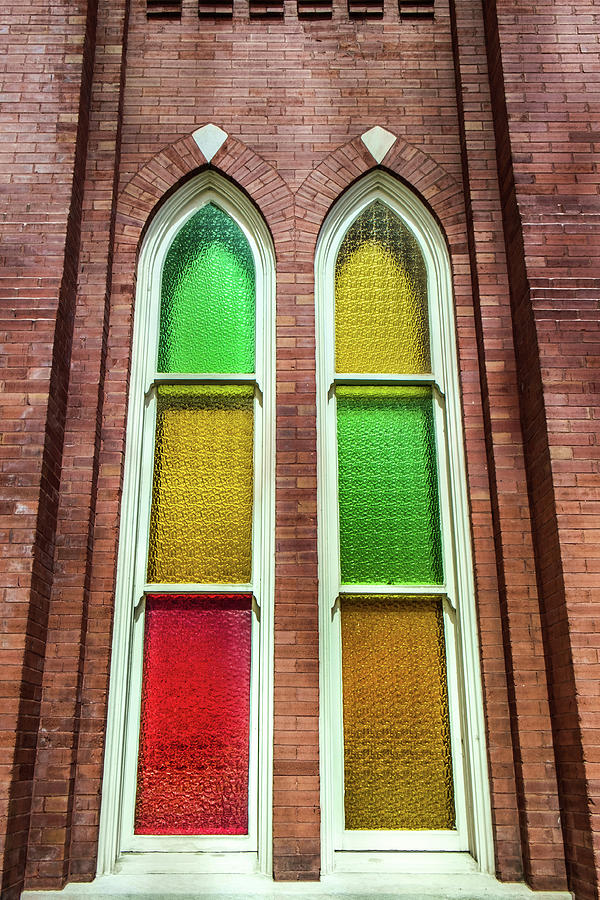 Ryman Windows from Outside Photograph by Glenn DiPaola