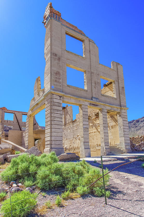 Ryolite Nevada Ghost Town Bank Photograph by Scott McGuire