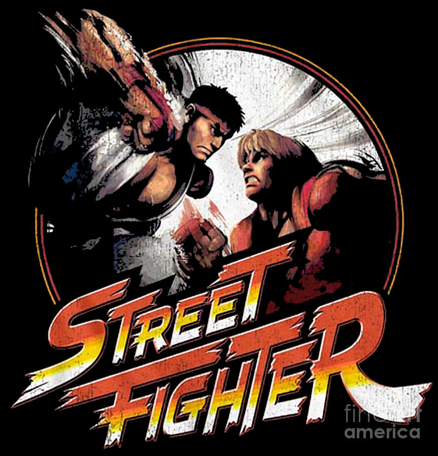 Ryu Vs Ken Street Fighter Digital Art By Aurelie Rippin Pixels