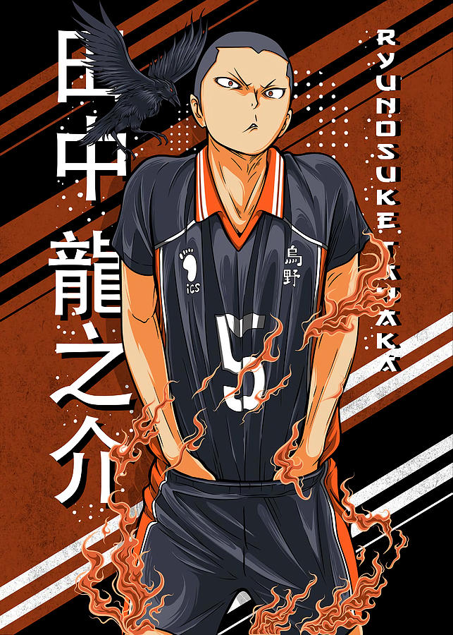 Ryunosuke Tanaka Haikyuu Poster Atmaja Studios Tapestry Textile By