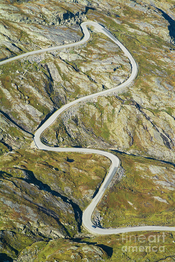 S bends on Dalsnibba road, Norway Photograph by Neale And Judith Clark