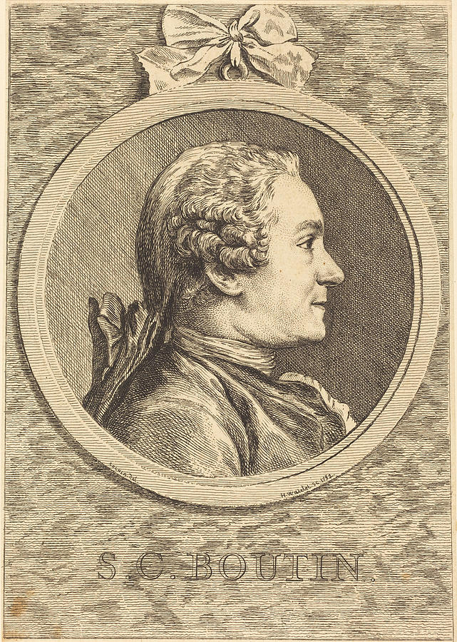 S C Boutin Drawing by Claude Henri Watelet after Charles Nicolas Cochin ...
