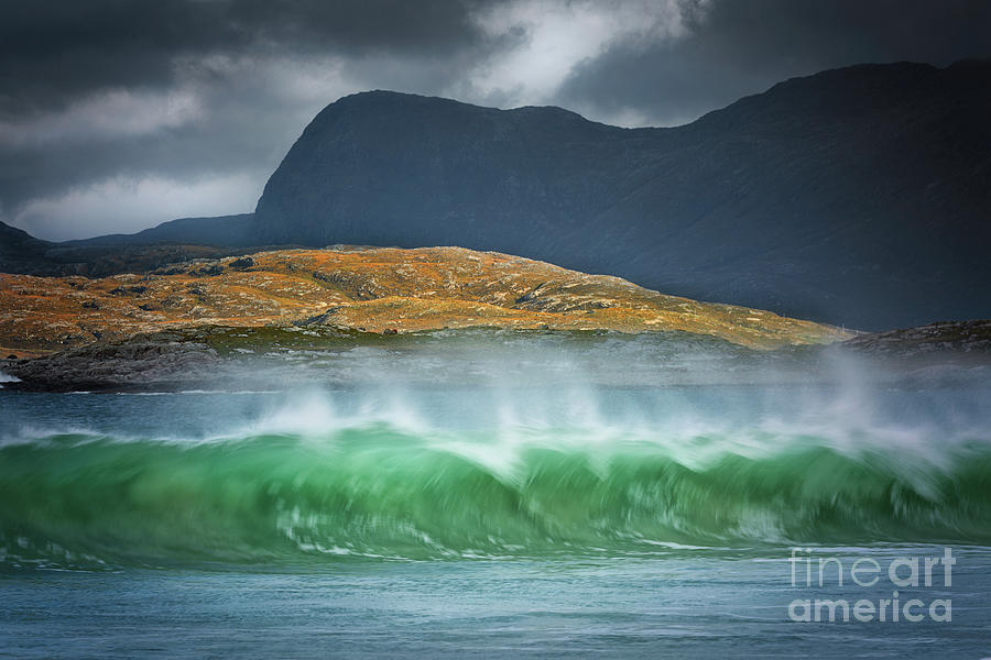 Isle Of Harris Luskentyre  Wild Waves  Scotland. Photograph