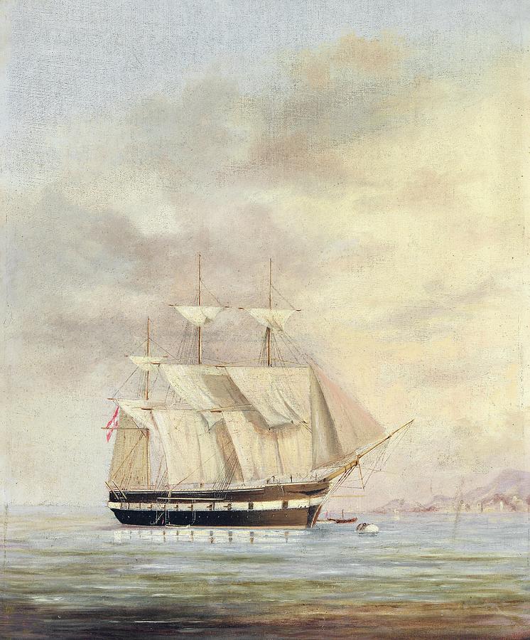 S. M. S. Novara,  C. 1860, Lu Depiction Of The Frigate S. M. S. Novara Of The Austro-hungarian Nav Painting