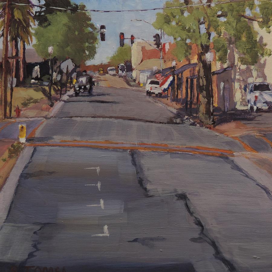 S. Tegner Street Looking North Painting by Bill Tomsa