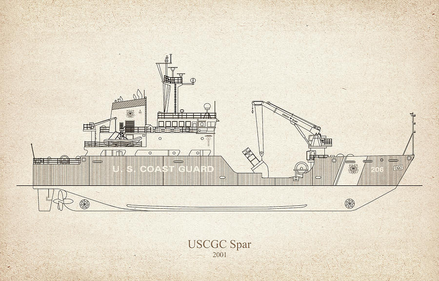s03 - United States Coast Guard Cutter Spar wlb-206 by JESP Art and Decor s03 - United States Coast Guard Cutter Spar wlb-206 by JESP Art and Decor