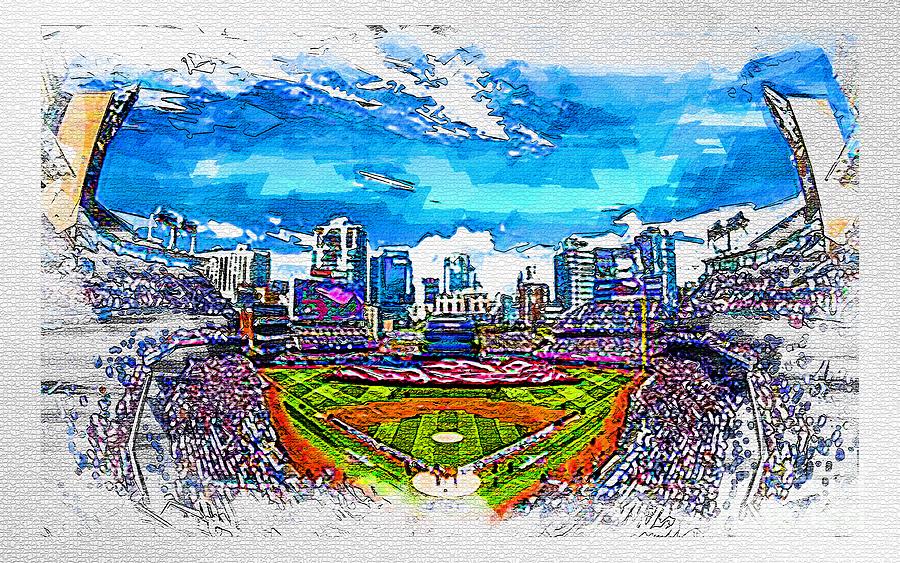 S03045 Petco Park San Diego Baseball Stadium American Major League Usa ...