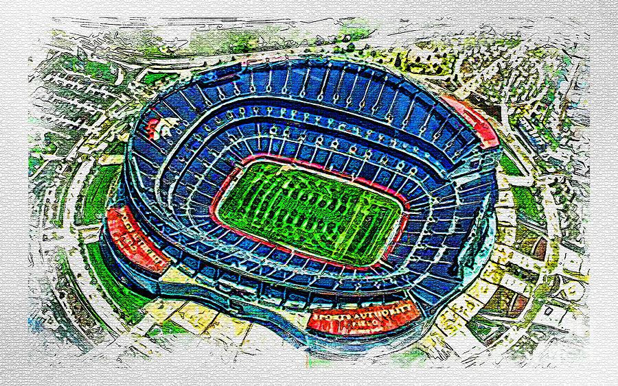 S03111 Sports Authority Field At Mile High Denver Broncos Stadium Usa
