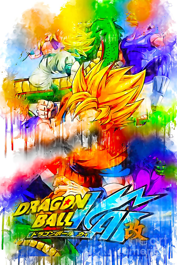 S03458 Anime Dragon Ball Z Kai Digital Art by Sherman Barrows - Fine ...