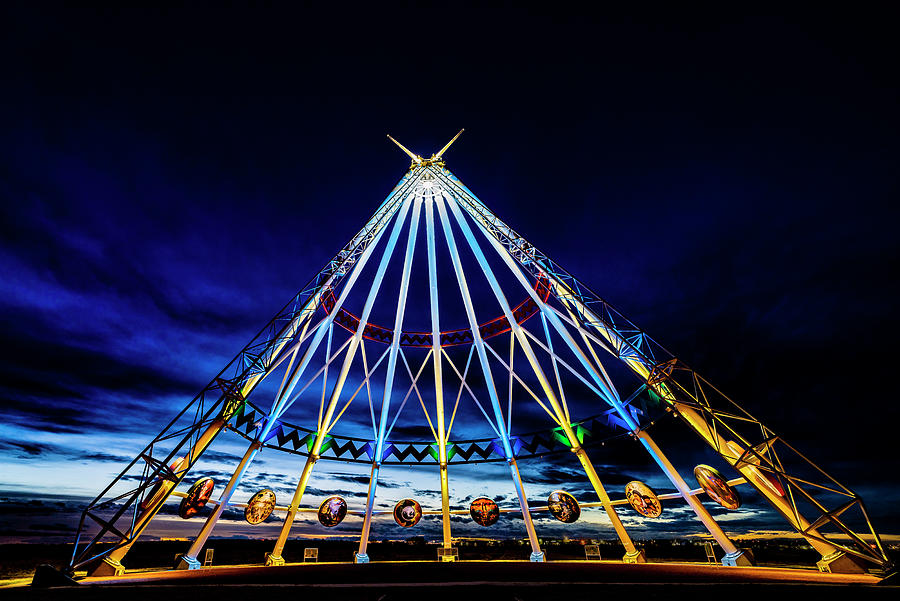 Saamis Teepee Sunset Photograph by Darcy Dietrich