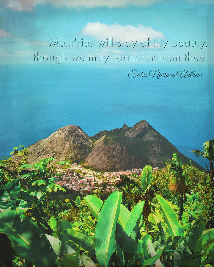 Saba Anthem Quote Photograph by Ingrid Zagers