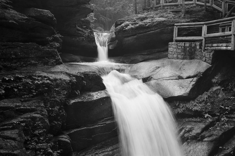 Sabbaday Falls BW II Photograph by Patricia Caron