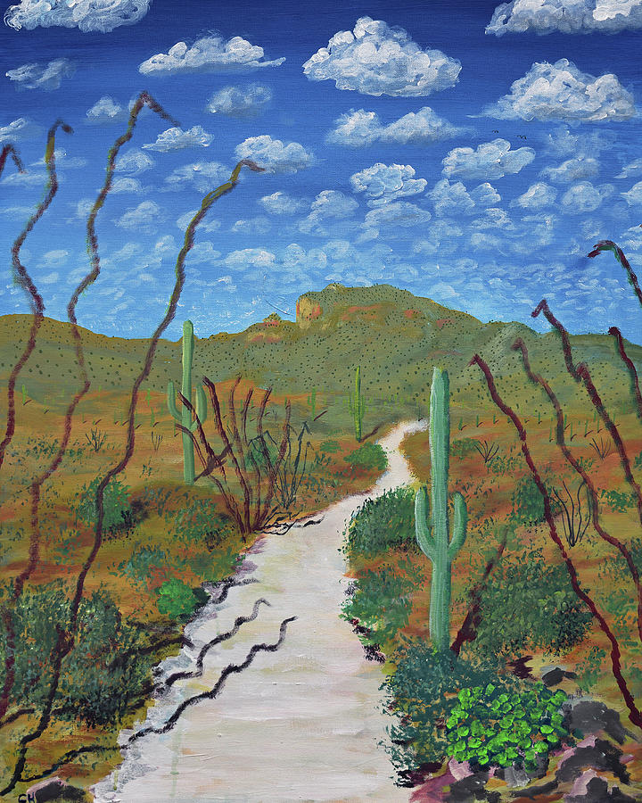 Sabino Canyon Trail Painting by Chance Kafka