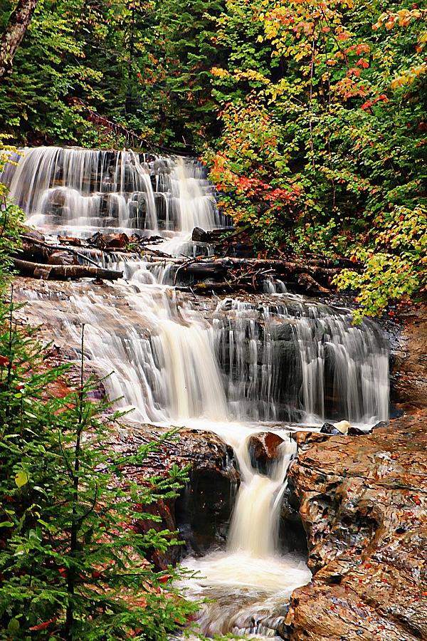 Sable Falls Photograph by Tina M Daniels   Whiskey Birch Studios