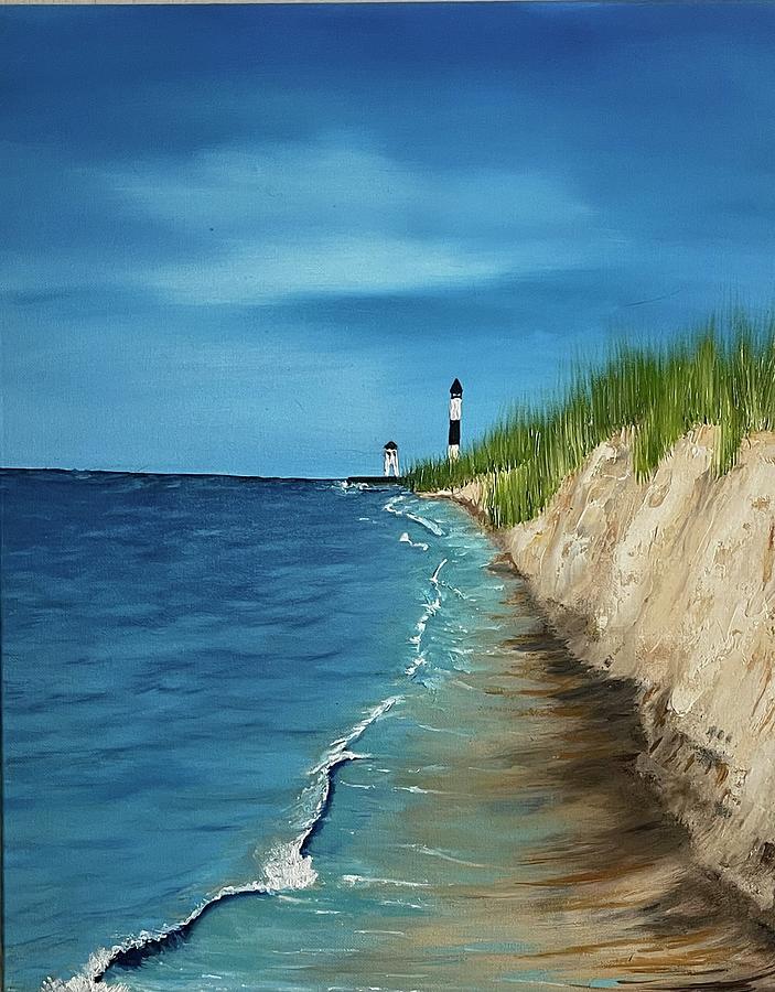 Sable Lighthouse 2 Painting by Lisa White
