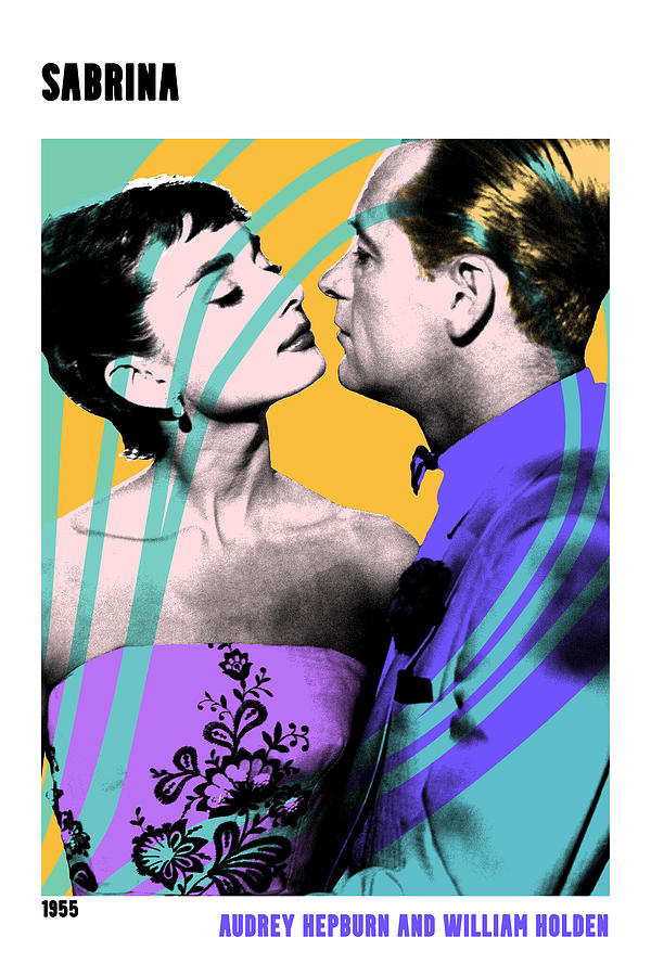 Sabrina, 1955-b, pop art movie poster Mixed Media by Movie World Posters