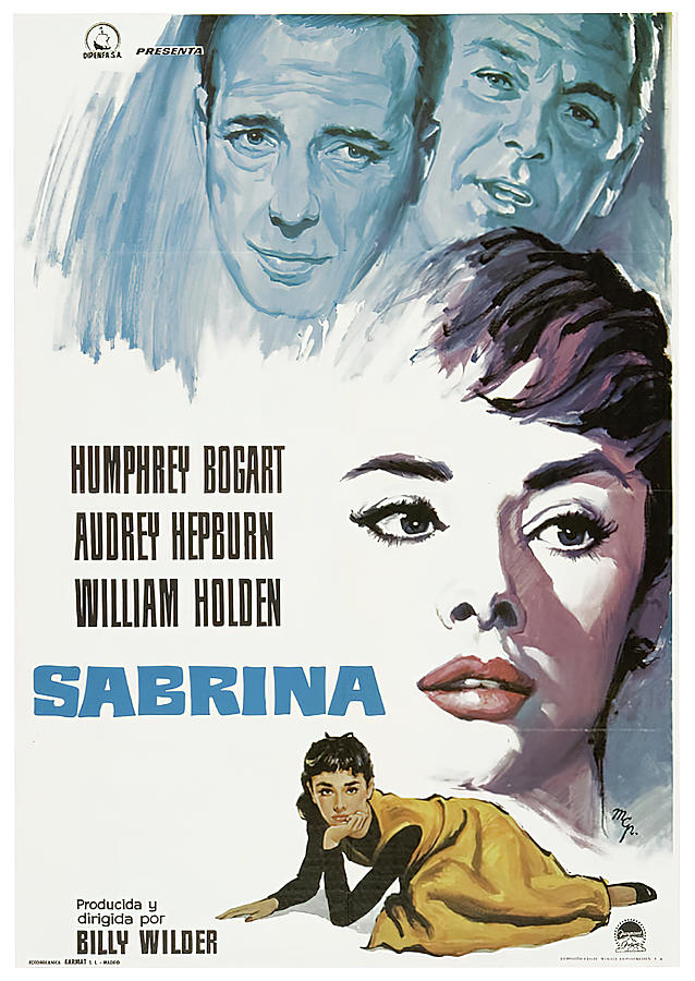 William Holden Mixed Media - Sabrina, 1954 - art by MCP by Movie World Posters