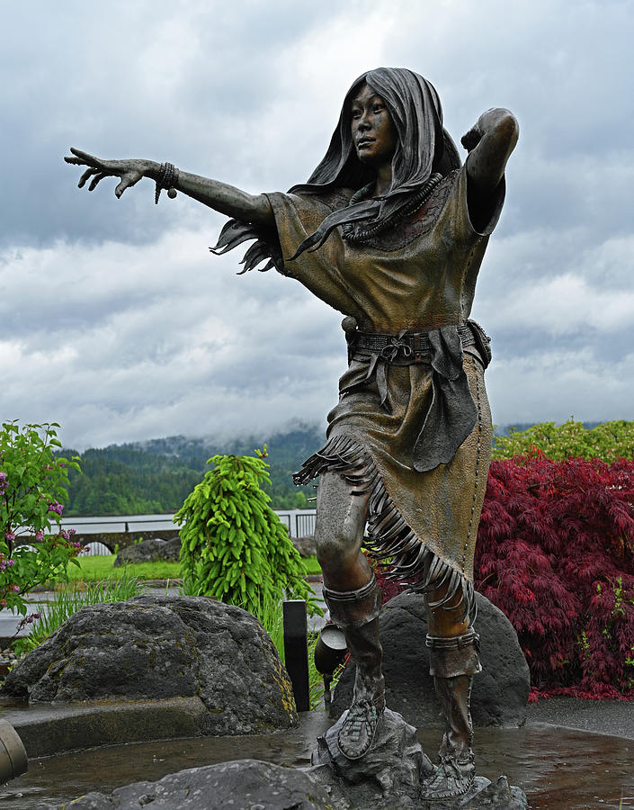 Sacagawea Sculpture Photograph by Ben Prepelka
