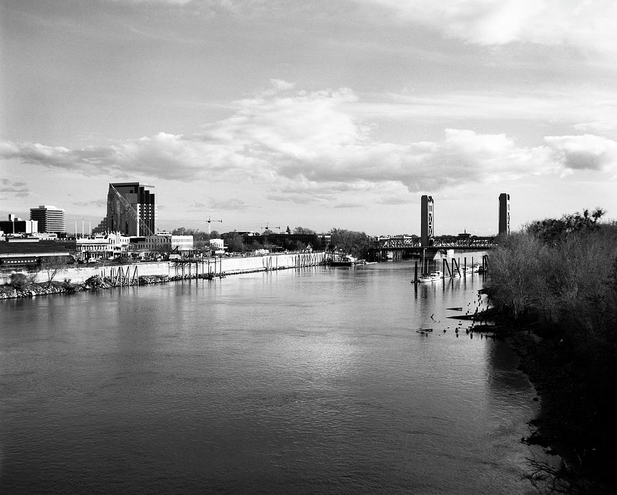 Sacramento River and Tower Bridge 1985 Photograph by Lee Santa