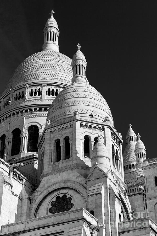 Sacre Coeur - Paris - Black And White Photograph