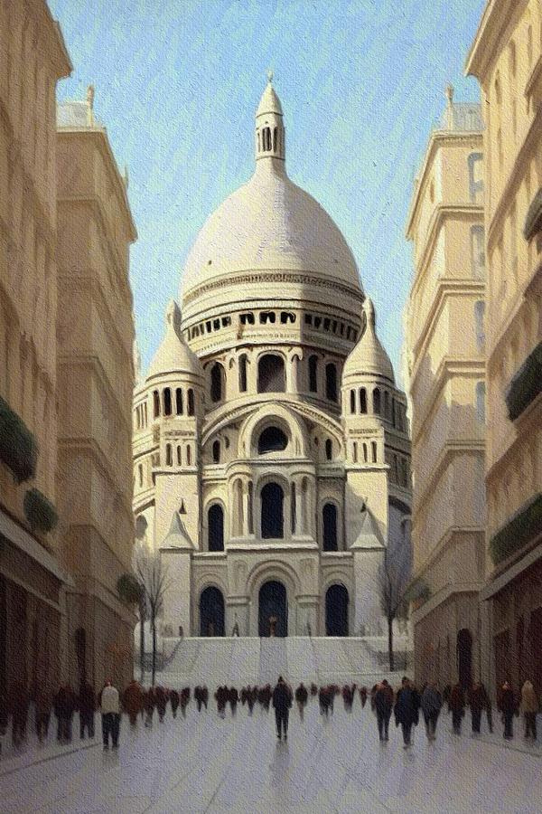 Sacre Coeur, Paris Painting