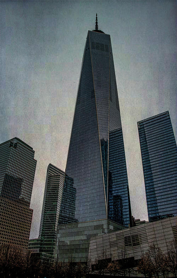 Sacred and Somber,  New Yorks Freedom Tower Photograph by Marcy Wielfaert