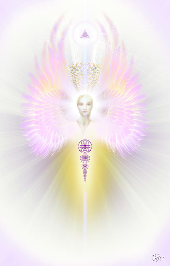 Sacred Angel 11 Digital Art by Endre Balogh
