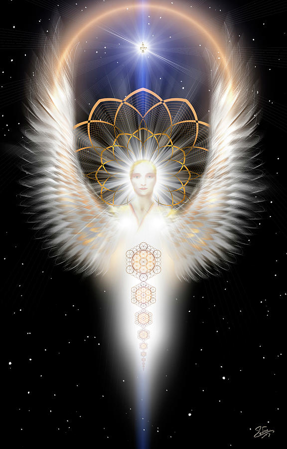 Sacred Angel 12 Digital Art by Endre Balogh