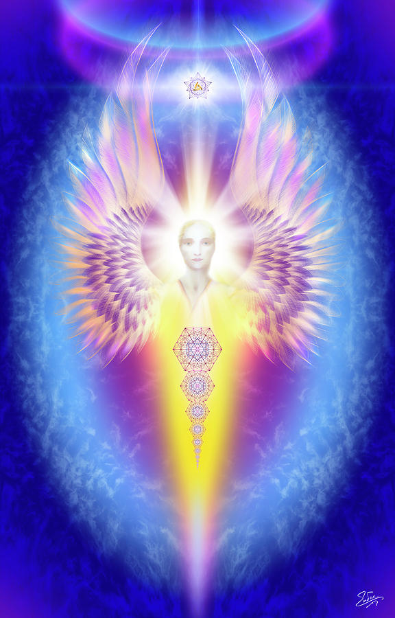 Sacred Angel 14 Digital Art by Endre Balogh