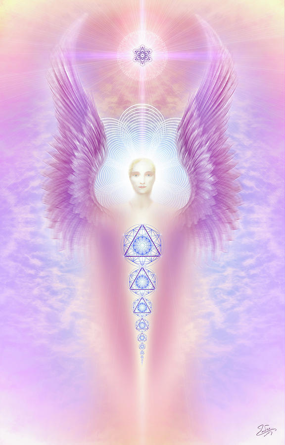 Sacred Angel 16 Digital Art by Endre Balogh