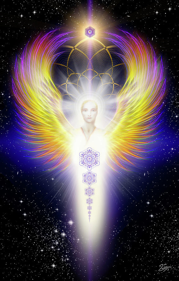Sacred Angel 2 Digital Art by Endre Balogh