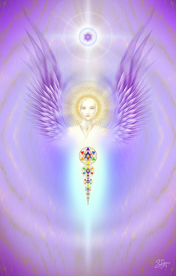 Sacred Angel 20 Digital Art by Endre Balogh