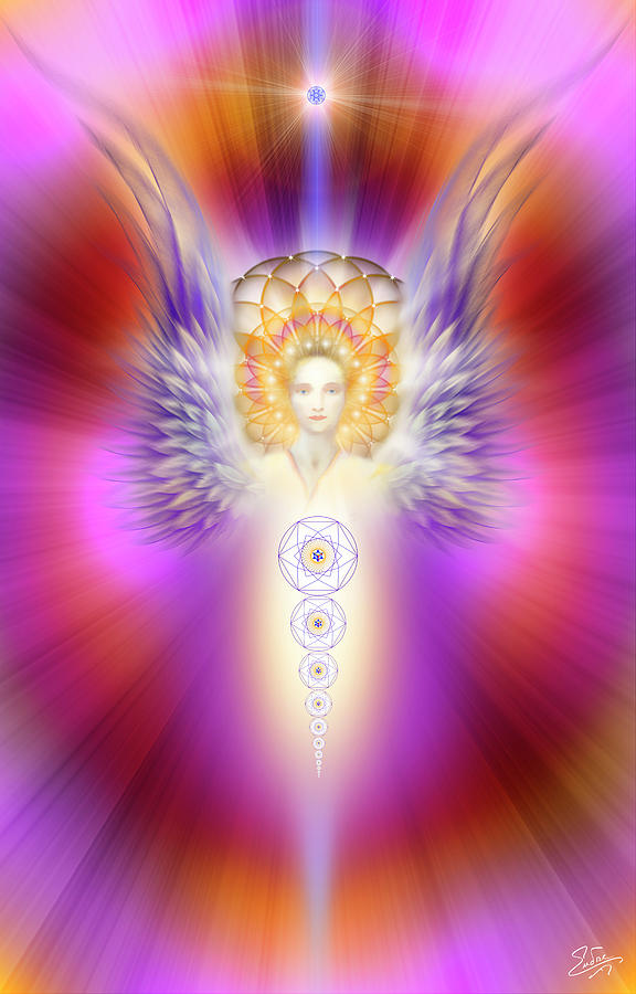 Sacred Angel 21 Digital Art by Endre Balogh