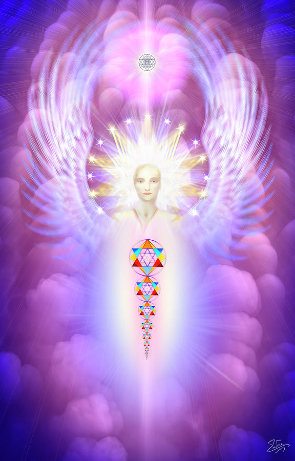 Sacred Angel 25 Digital Art by Endre Balogh