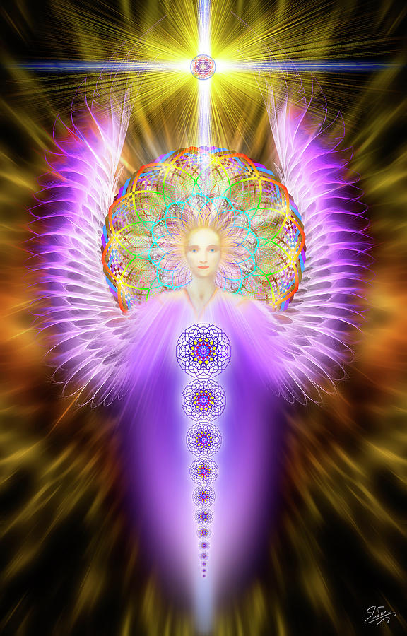 Sacred Angel 26 Digital Art by Endre Balogh